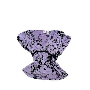 Y2K Giorgio Fiorelli Collection
Black&Purple Floral Blouse